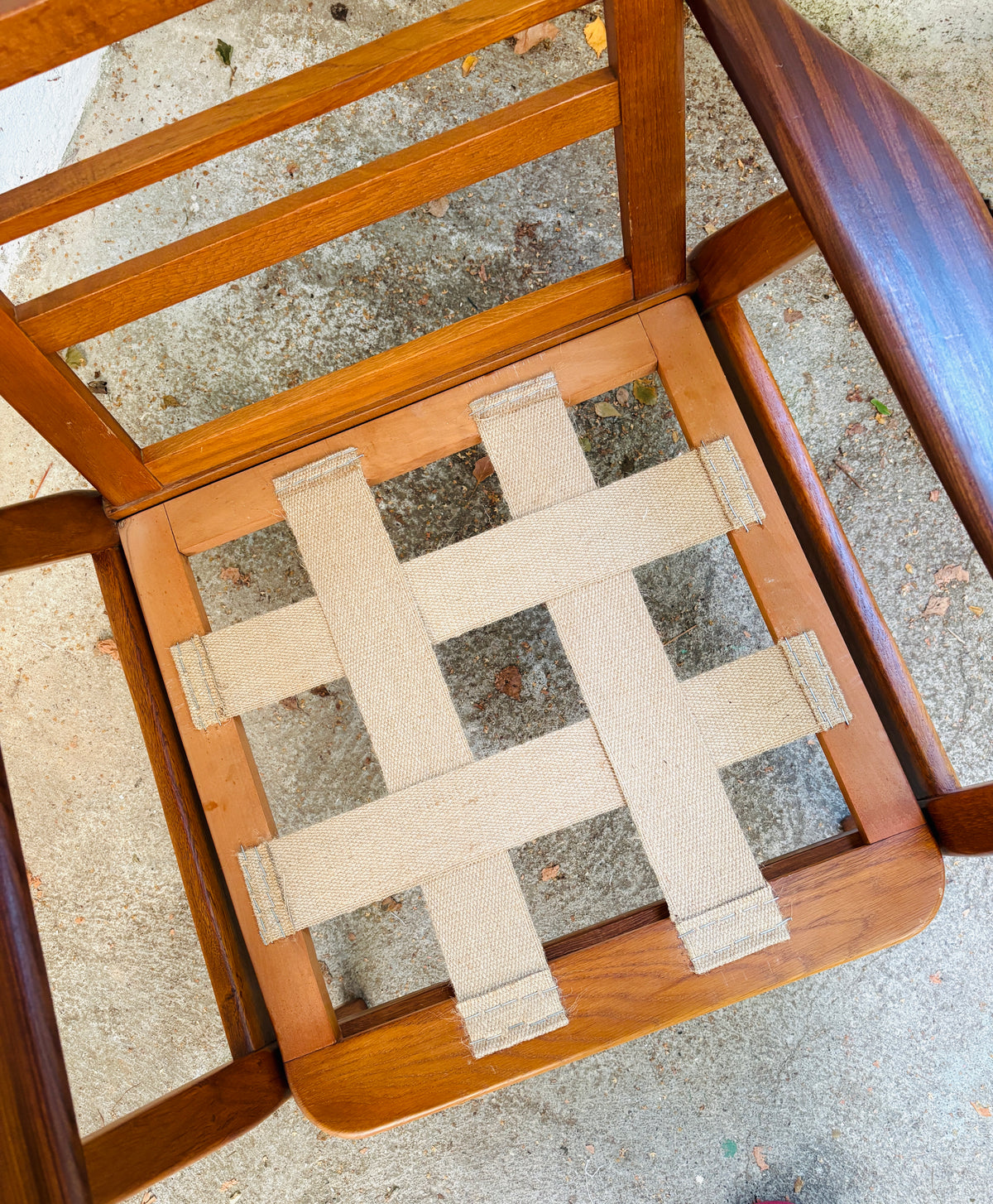 Armchair oak/teak