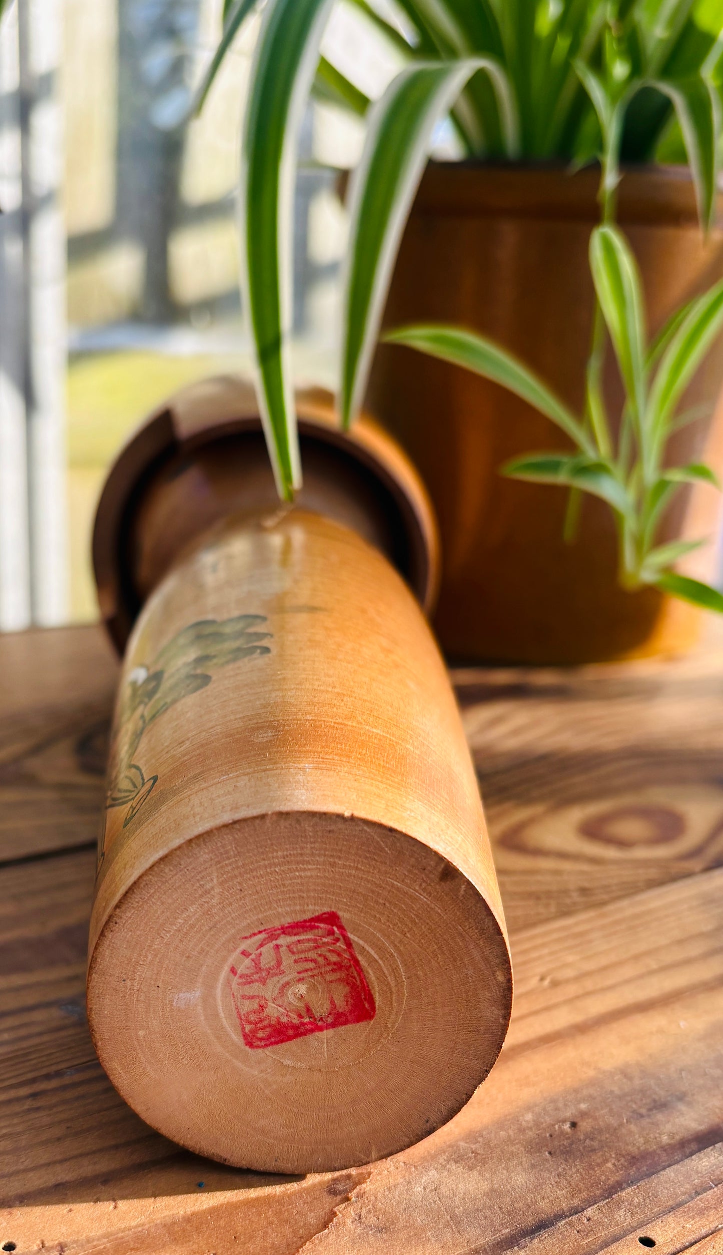 Vintage Kokeshi dukke – 26,5 cm