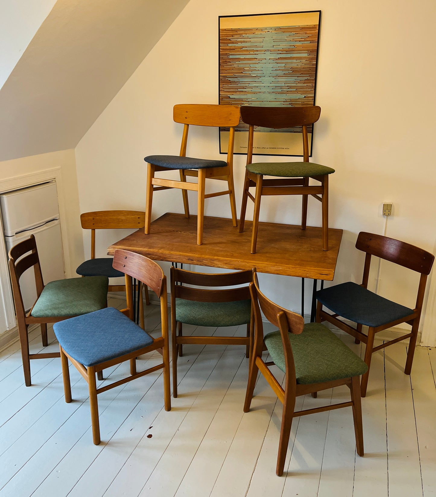 Samling spisebordsstole