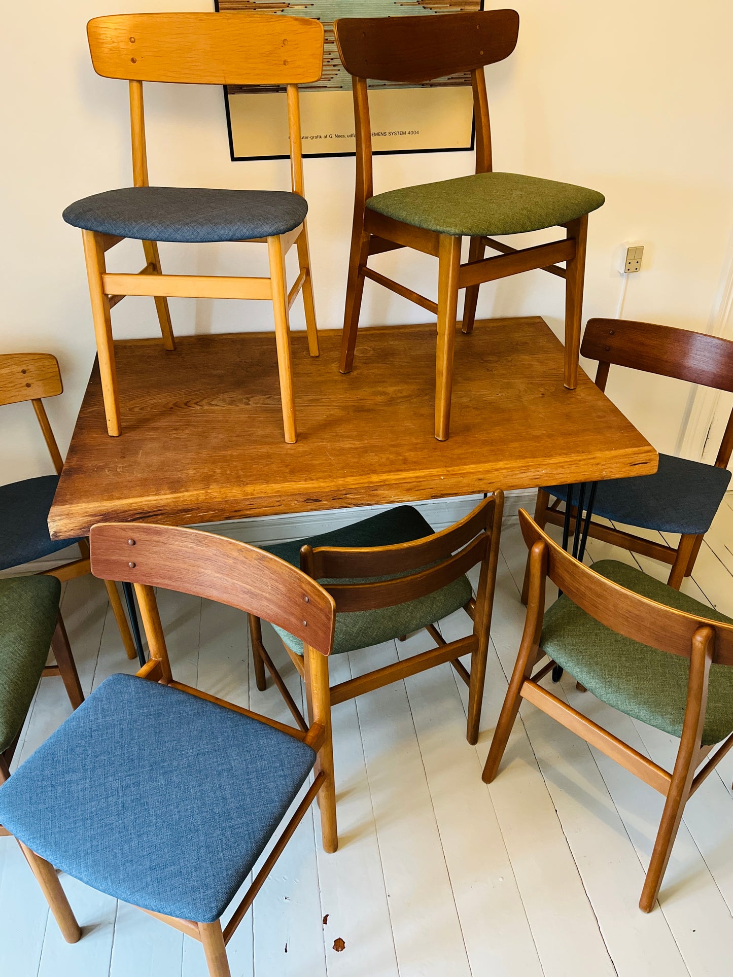 Samling spisebordsstole