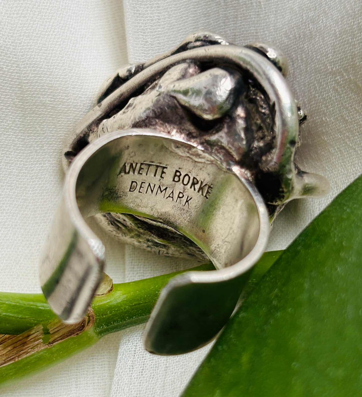 Sølvring med ametyst – vintage