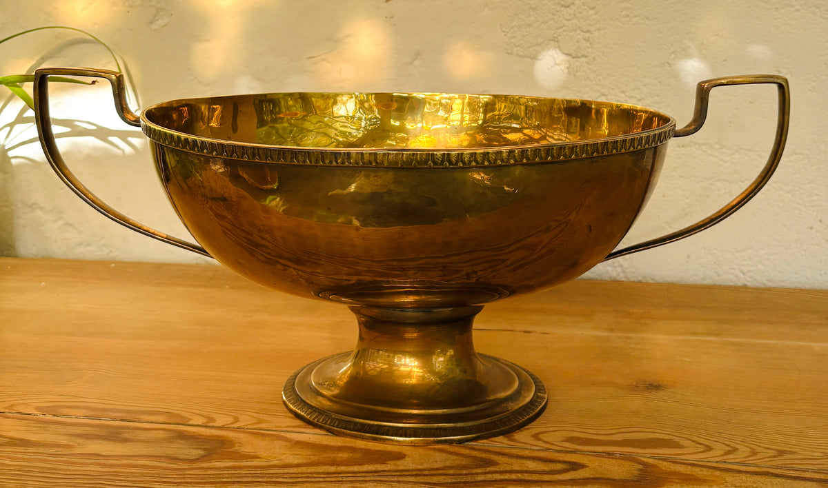 Vintage champagnebowle i messing