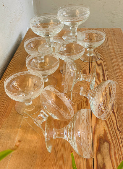 Champagneskål fra Holmegaards Ejby-serie