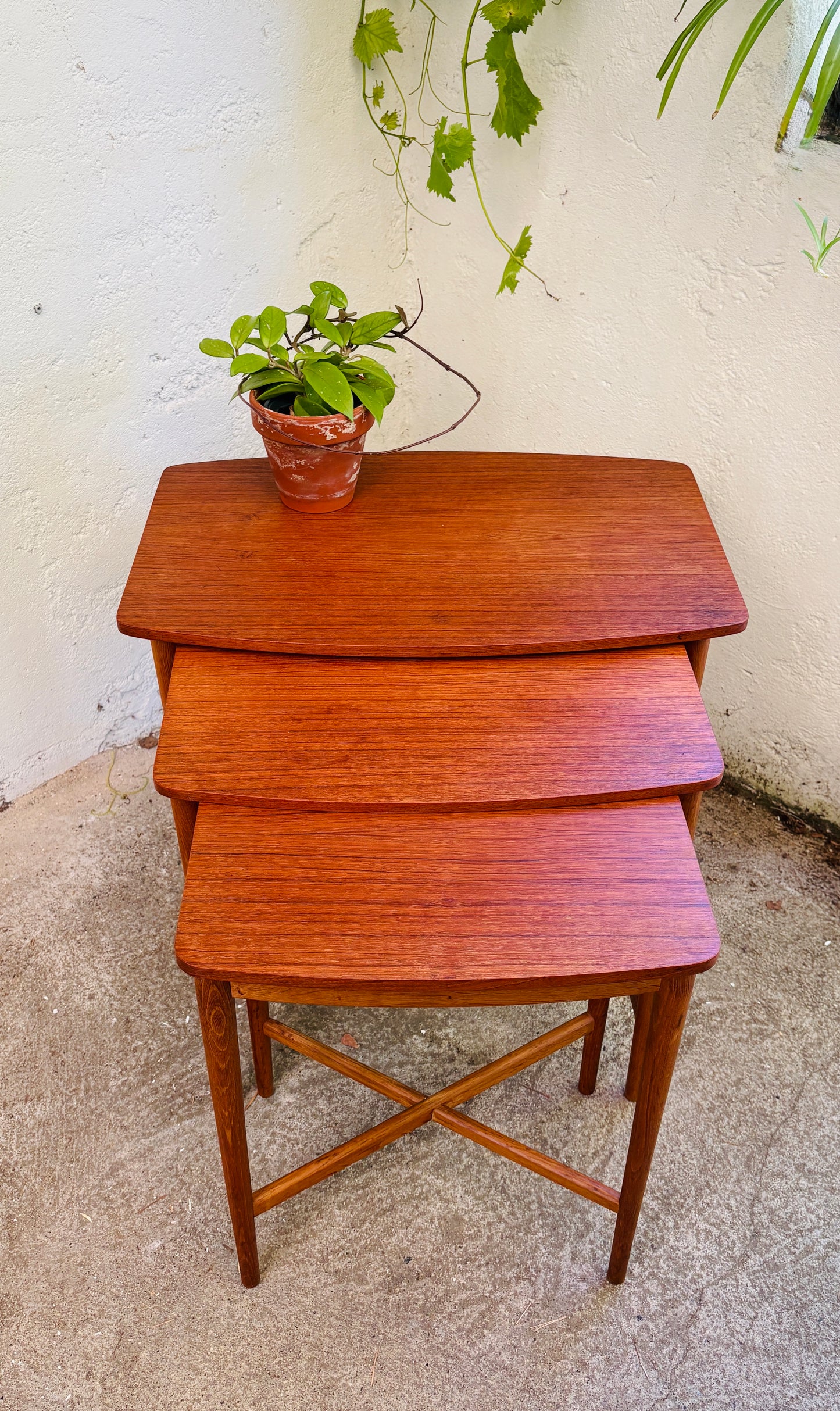 Indskudsborde teak/eg