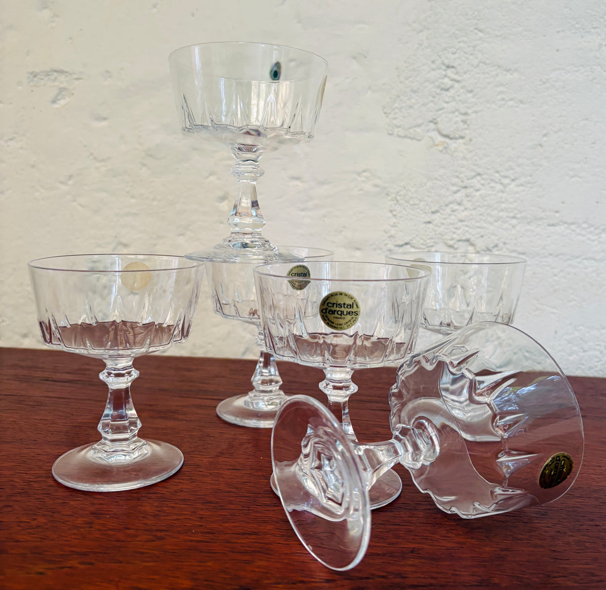Cristal d’Arques champagne coupes