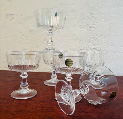 Cristal d’Arques champagne coupes