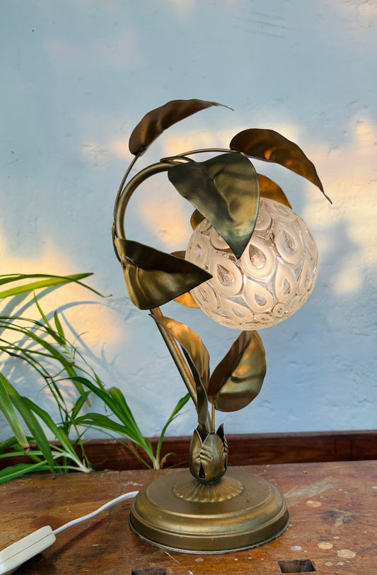 Vintage bordlampe i Hollywood Regency-stil