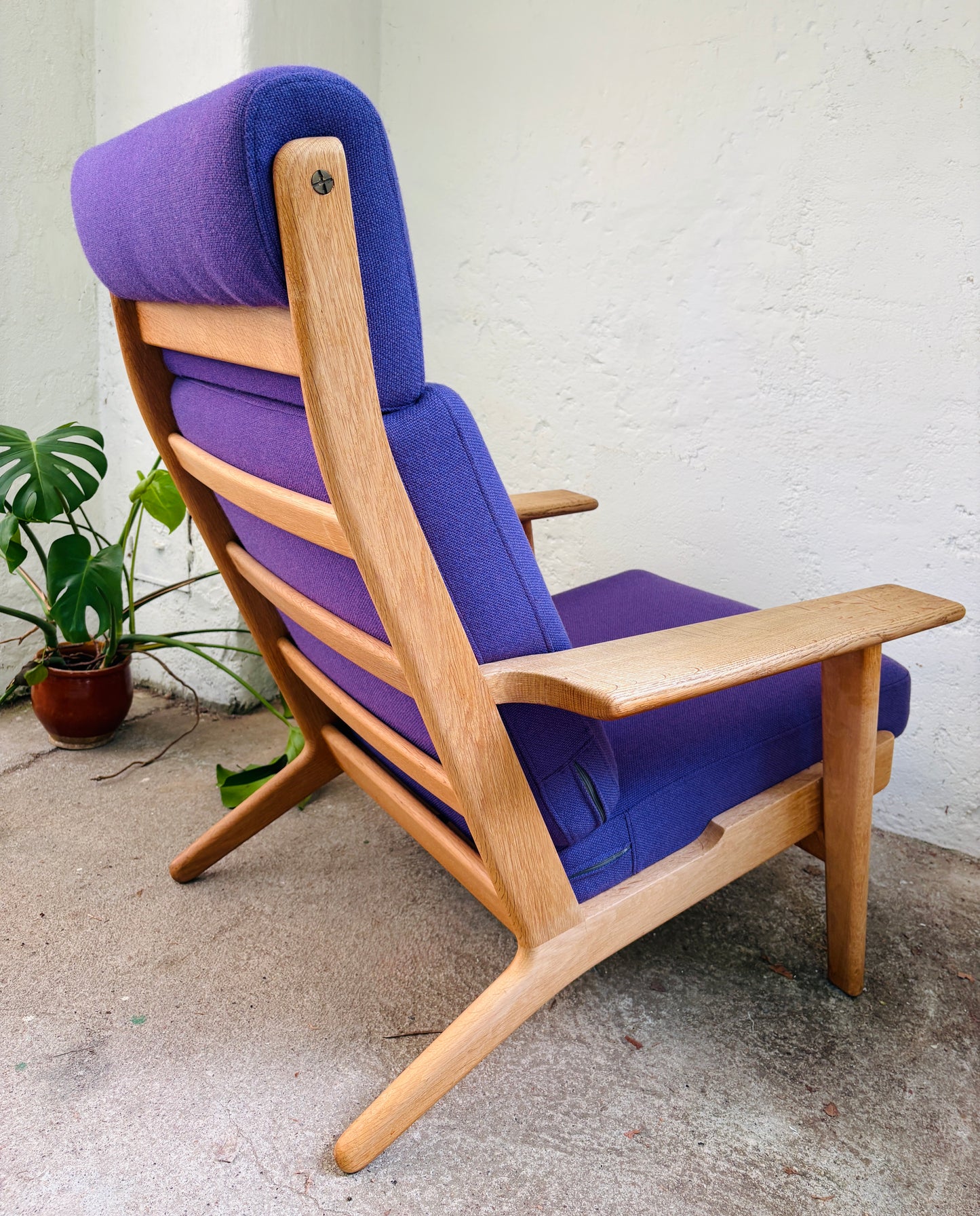 Hans J. Wegner højrygget lænestol
