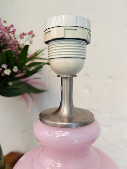 Holmegaard Florence table lamp in rose opal glass