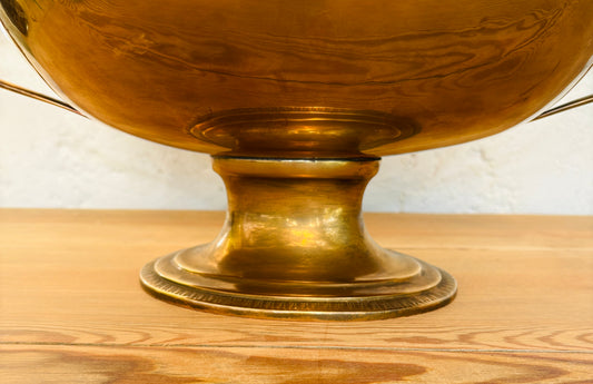 Vintage champagnebowle i messing
