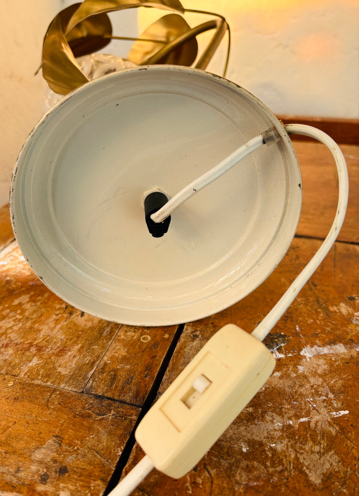 Vintage bordlampe i Hollywood Regency-stil