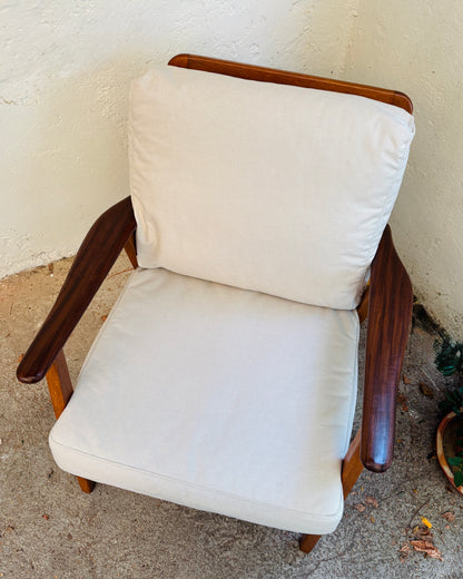 Armchair oak/teak