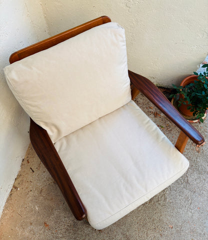Armchair oak/teak