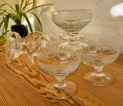 Champagneskål fra Holmegaards Ejby-serie