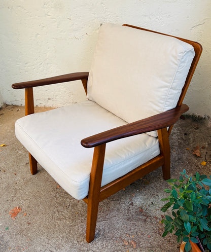 Armchair oak/teak