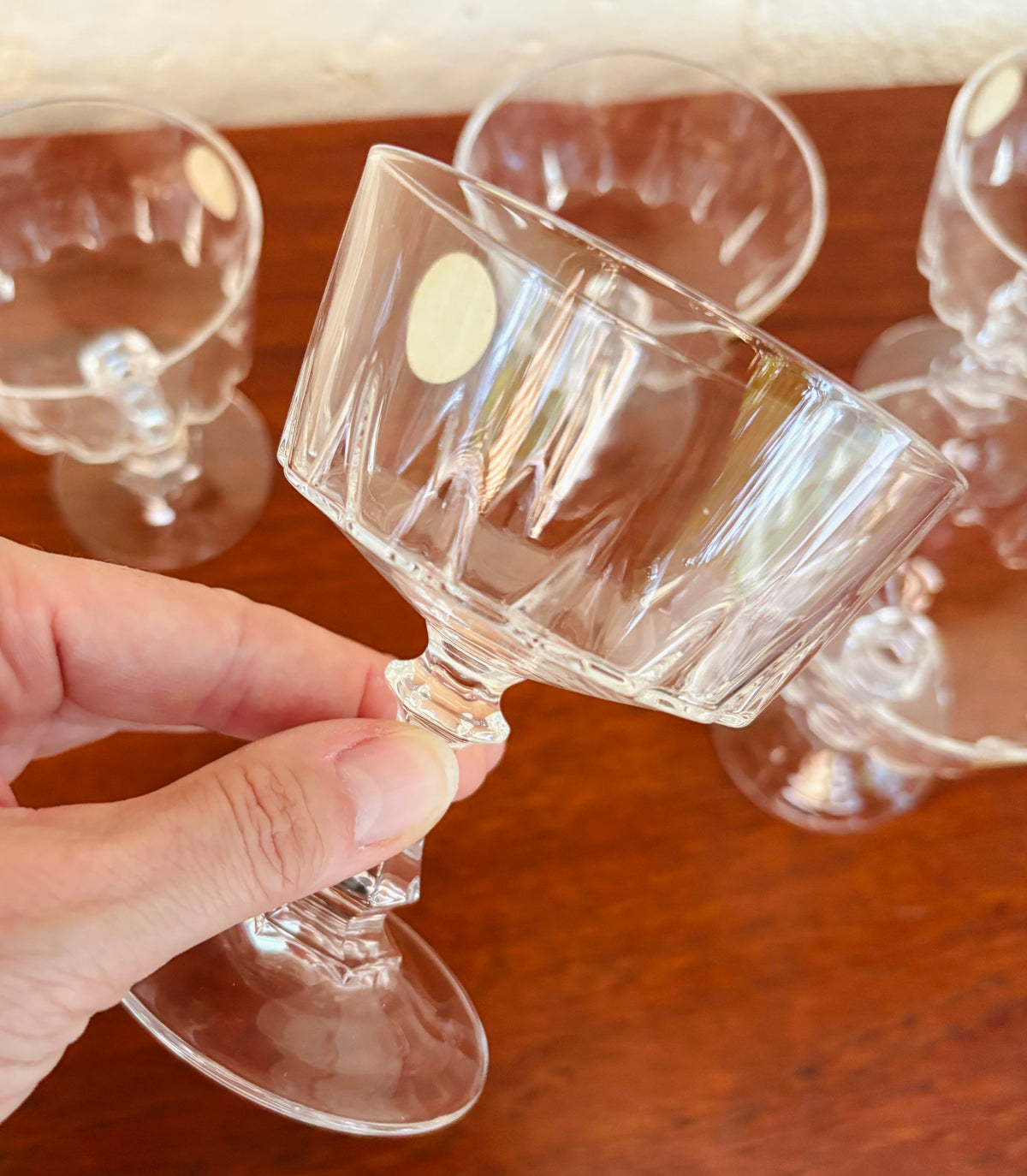 Cristal d’Arques champagne coupes