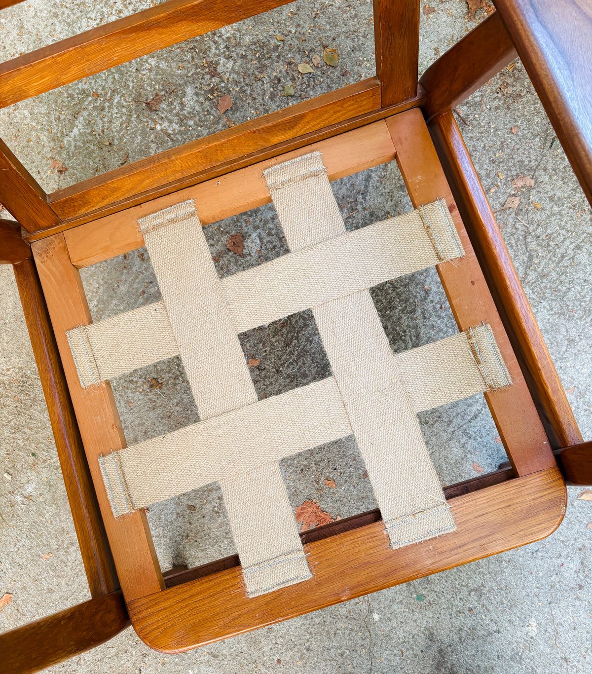 Armchair oak/teak