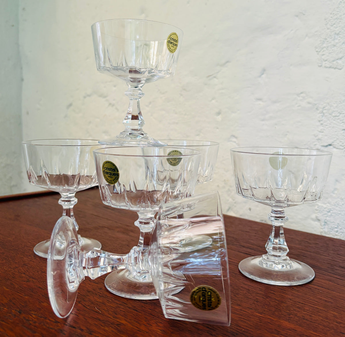 Cristal d’Arques champagne coupes