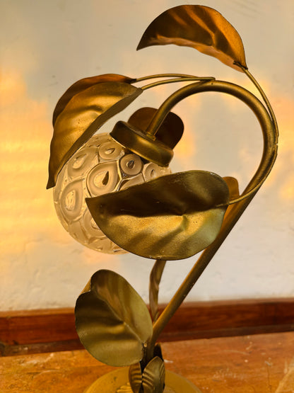 Vintage bordlampe i Hollywood Regency-stil