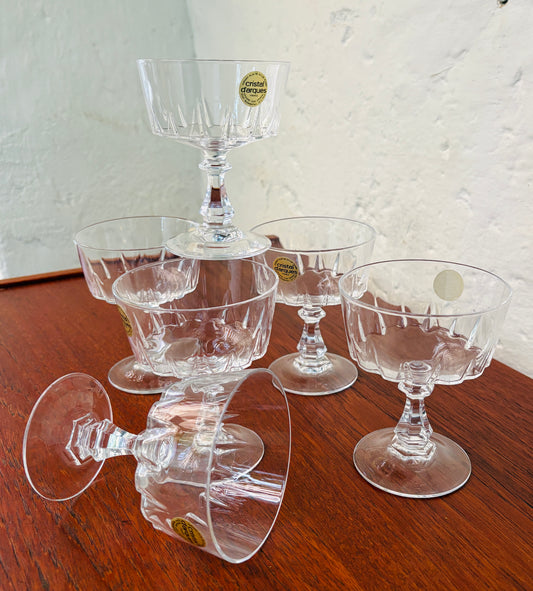 Cristal d’Arques champagne coupes