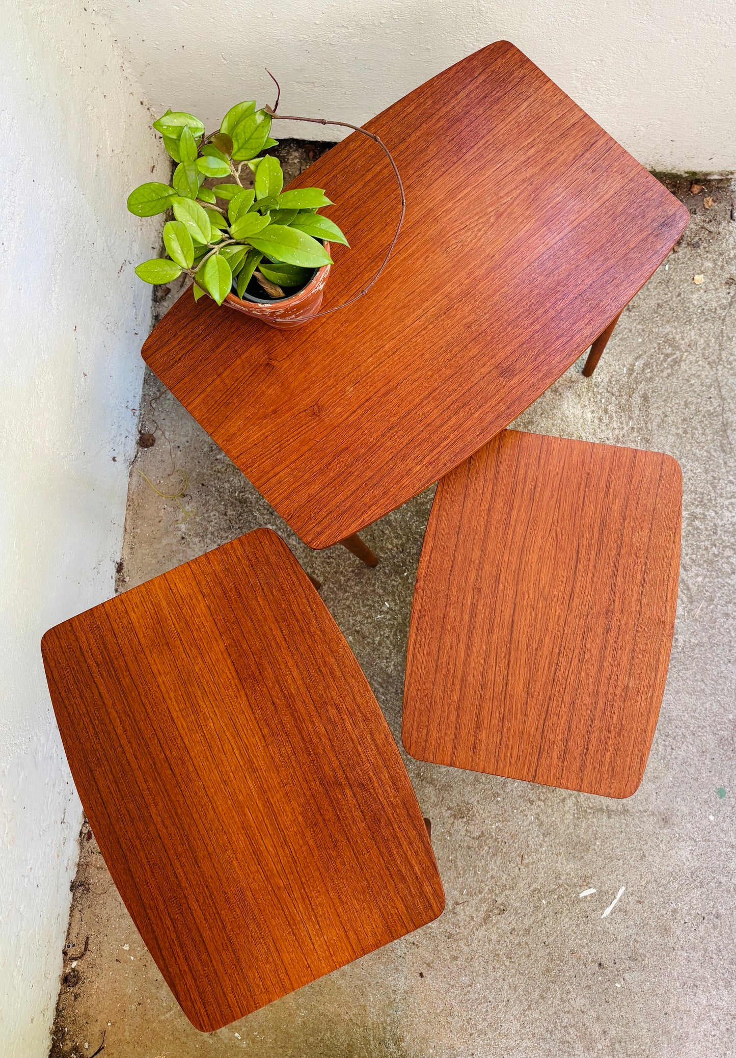 Indskudsborde teak/eg