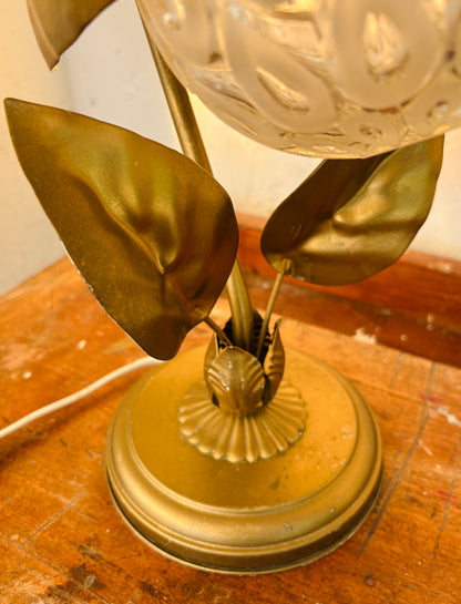 Vintage bordlampe i Hollywood Regency-stil
