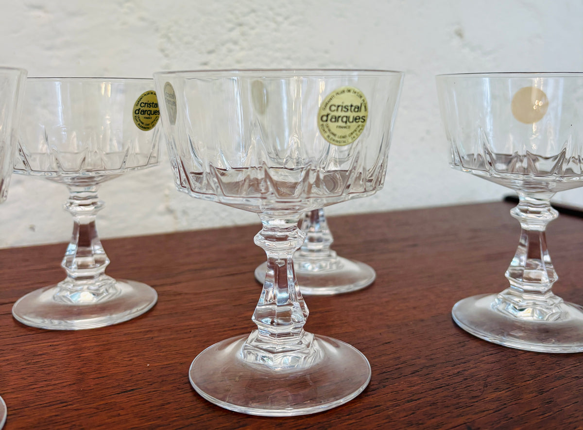 Cristal d’Arques champagne coupes