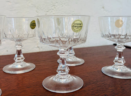 Cristal d’Arques champagne coupes