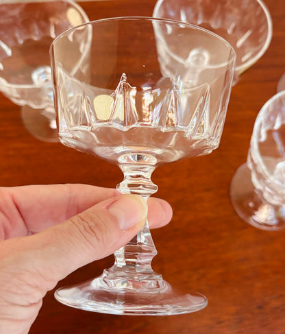 Cristal d’Arques champagne coupes