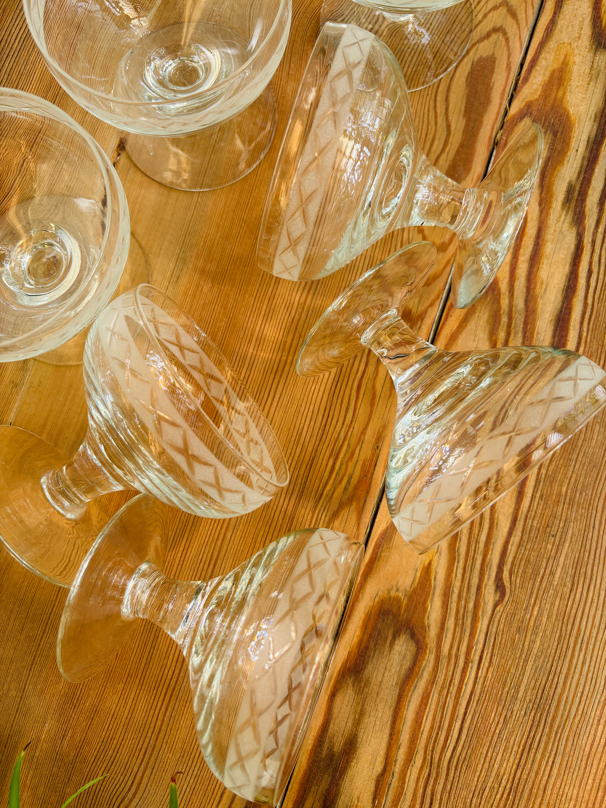 Champagneskål fra Holmegaards Ejby-serie