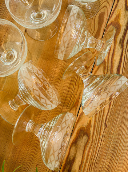 Champagneskål fra Holmegaards Ejby-serie