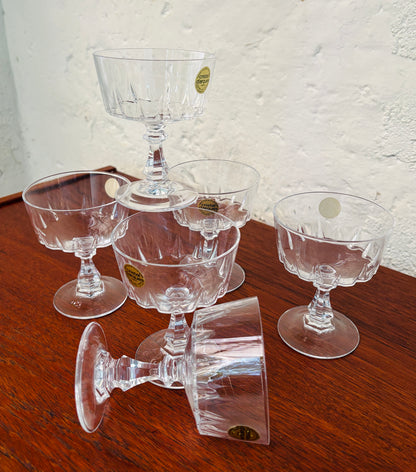 Cristal d’Arques champagne coupes