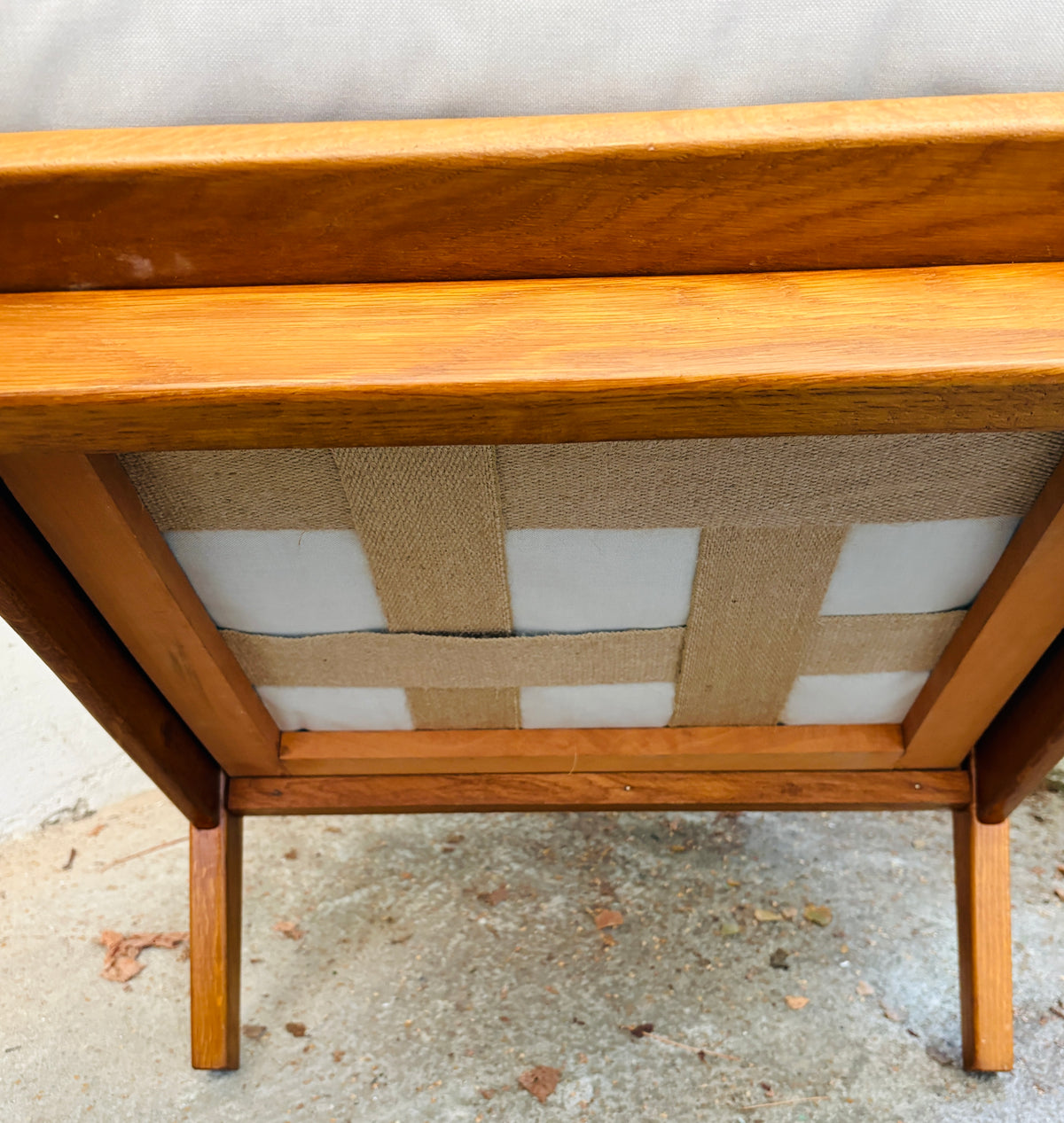 Armchair oak/teak