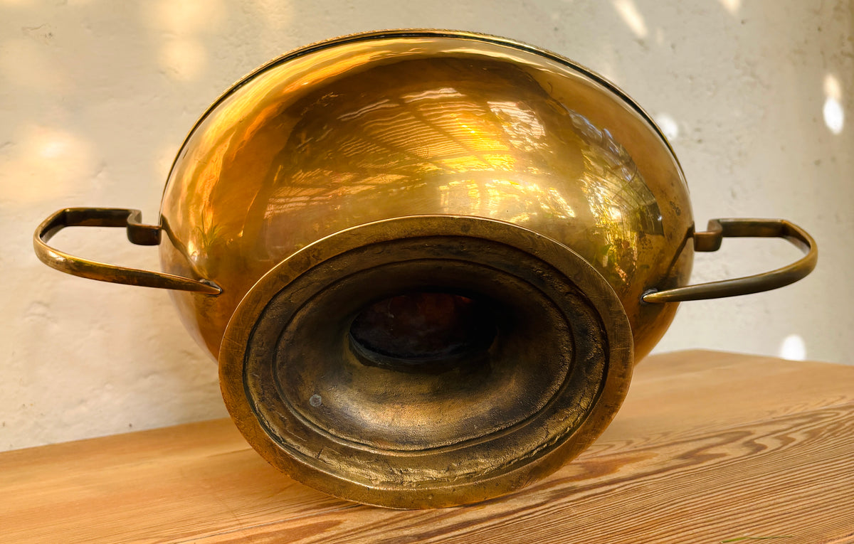 Vintage champagnebowle i messing