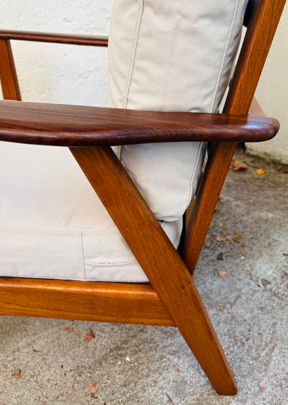 Armchair oak/teak