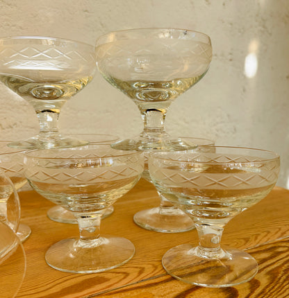 Champagneskål fra Holmegaards Ejby-serie