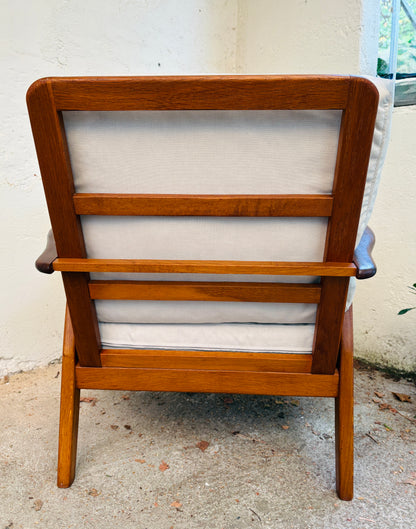 Armchair oak/teak