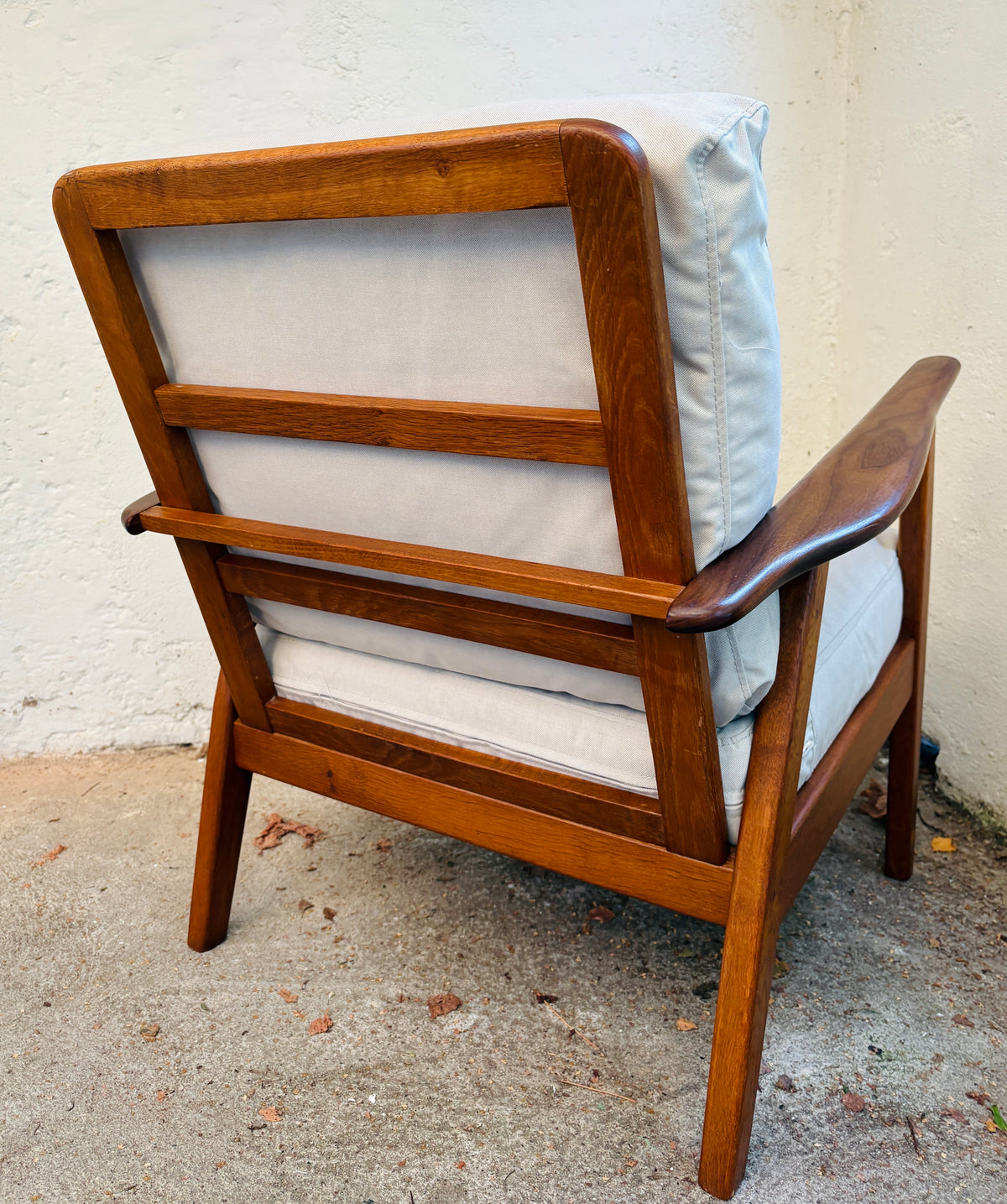 Armchair oak/teak