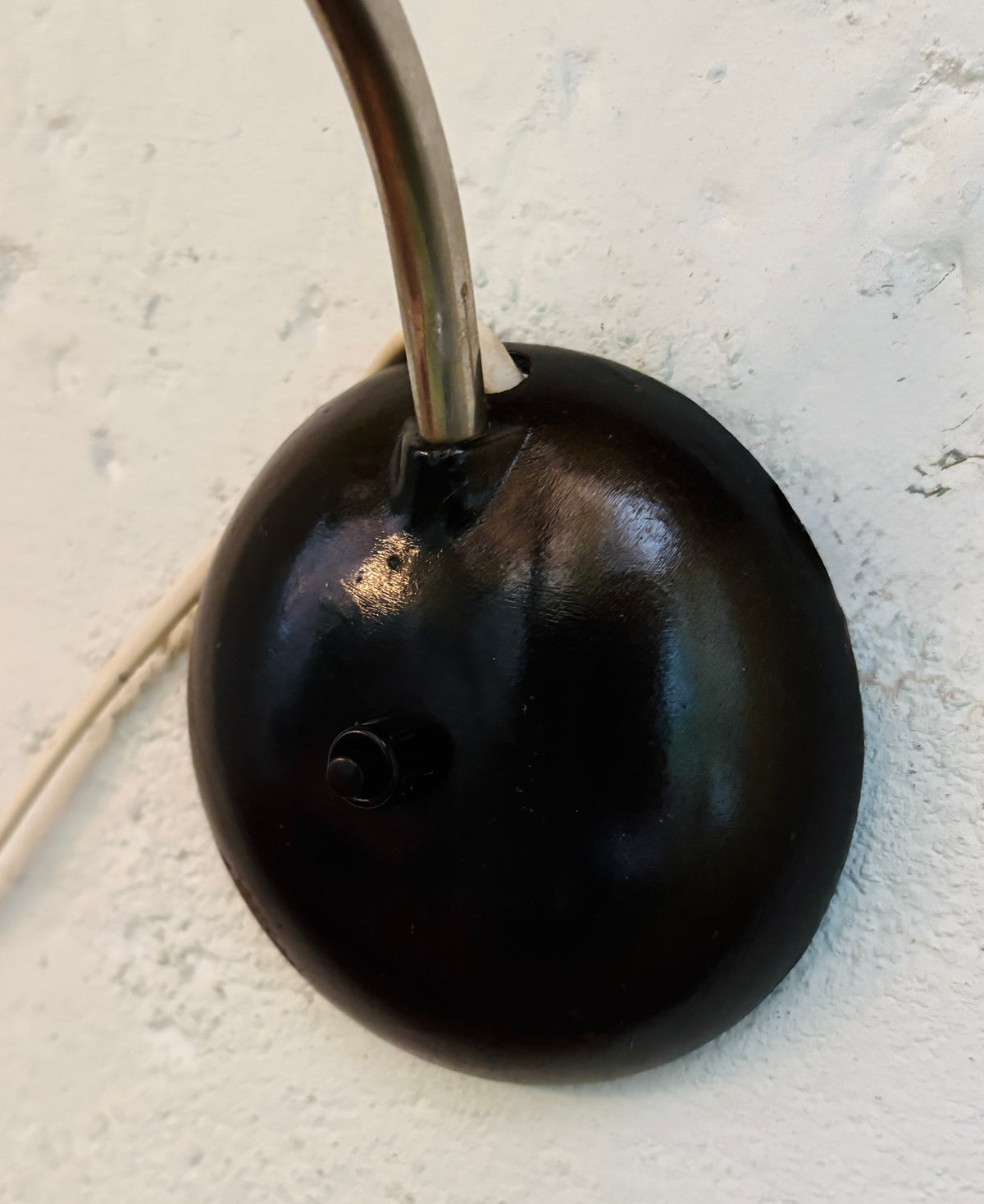 Art Deco lampe med mintgrøn glaskuppel