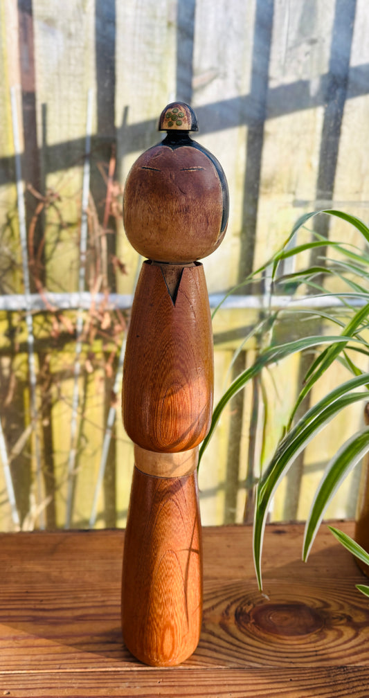 Vintage Japansk Kokeshi – 36 cm høj