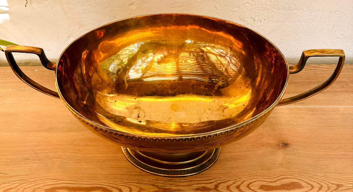 Vintage champagnebowle i messing