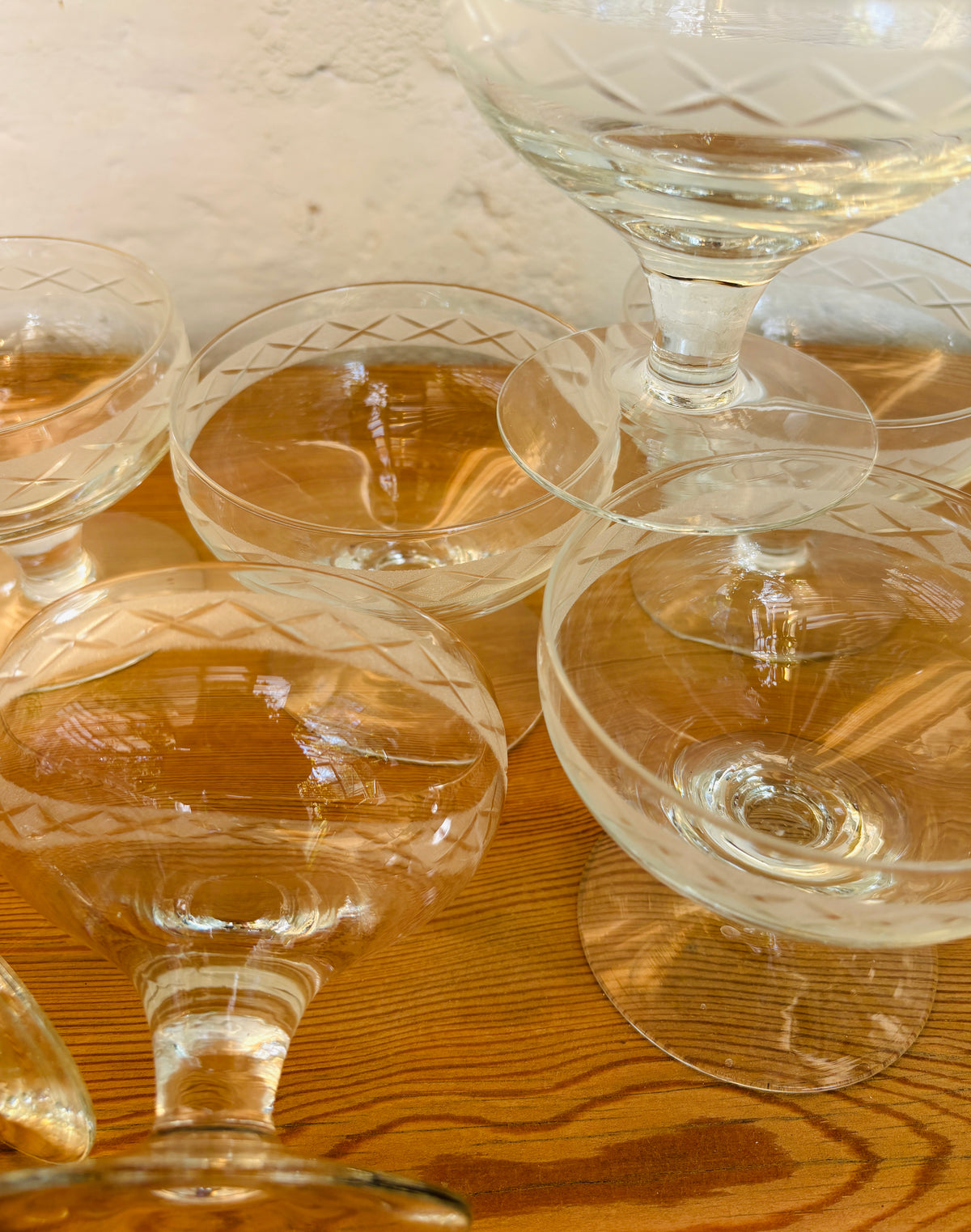 Champagneskål fra Holmegaards Ejby-serie