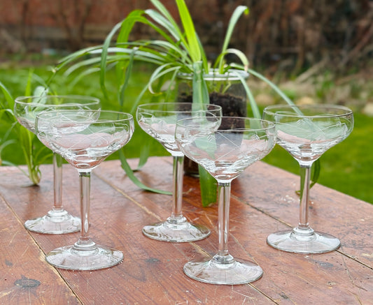 Franske champagneskåle