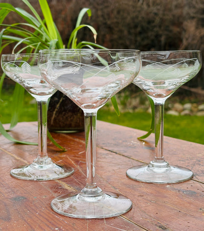 Franske champagneskåle