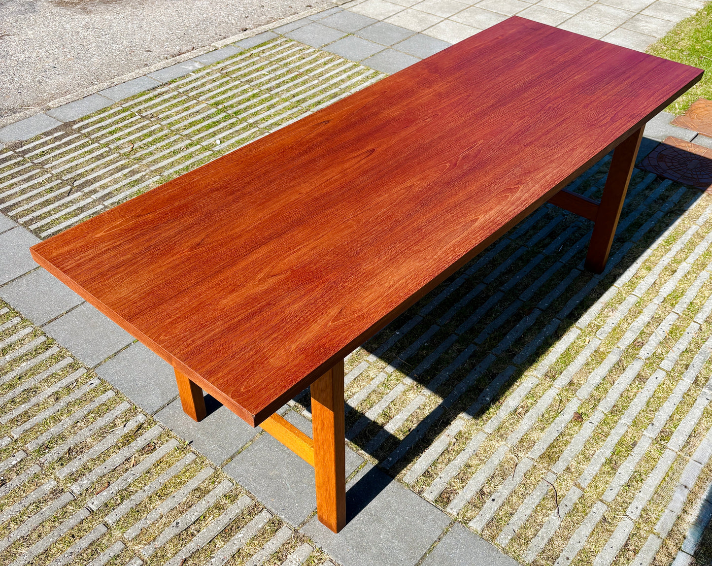 Vintage spise/tegnebord i teak og eg