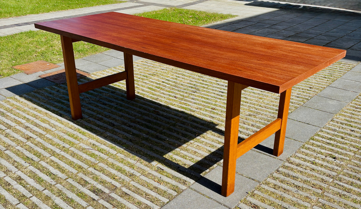 Vintage spise/tegnebord i teak og eg