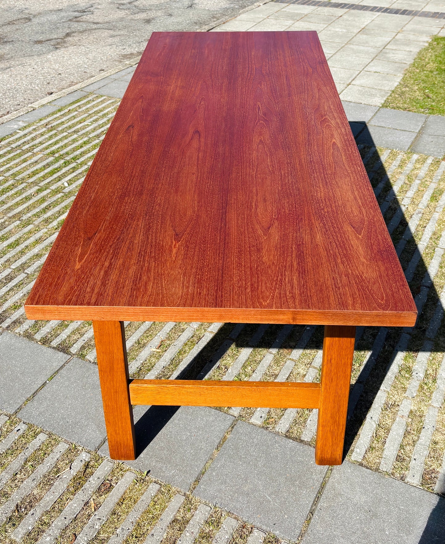 Vintage spise/tegnebord i teak og eg