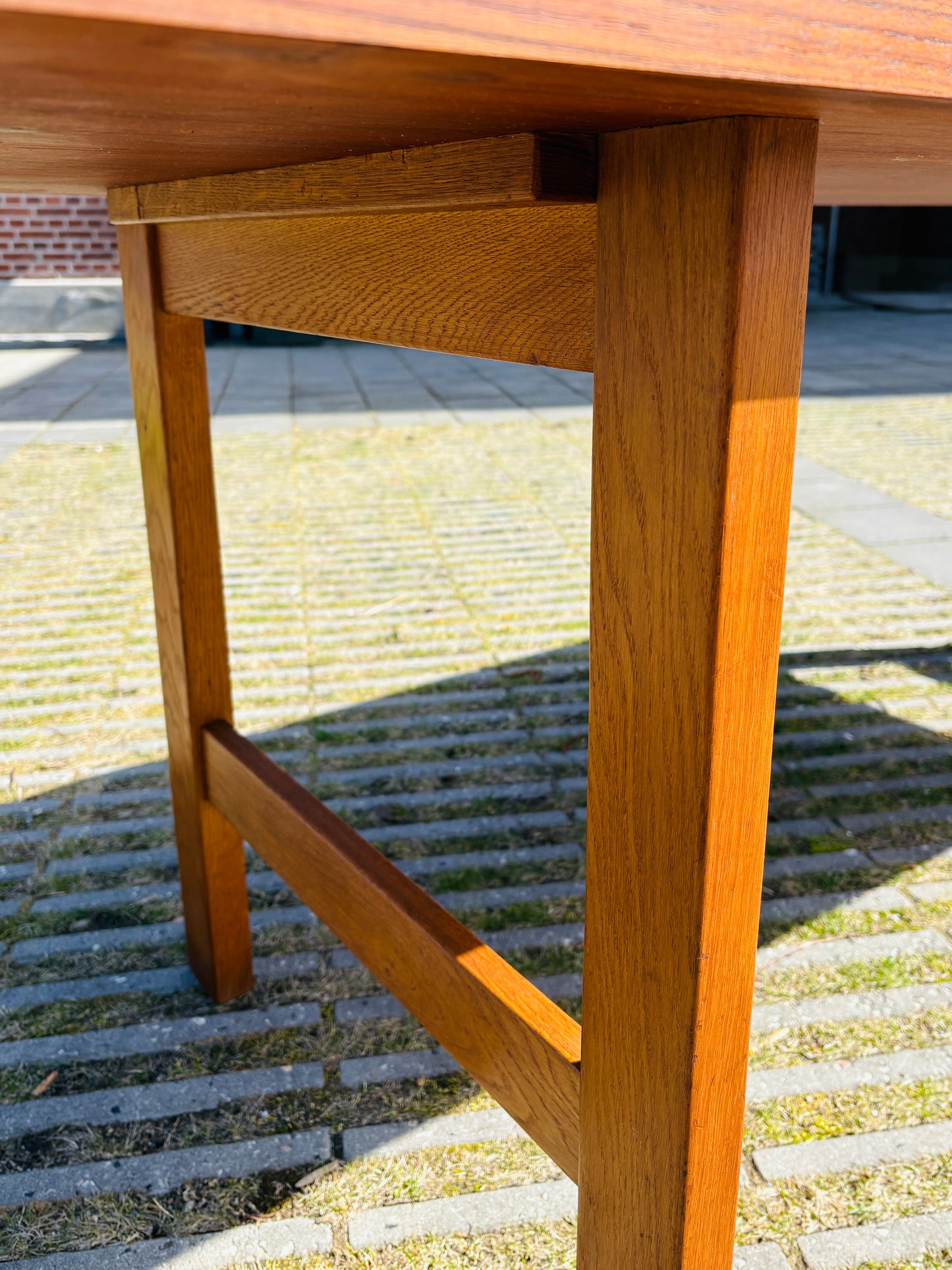 Vintage spise/tegnebord i teak og eg
