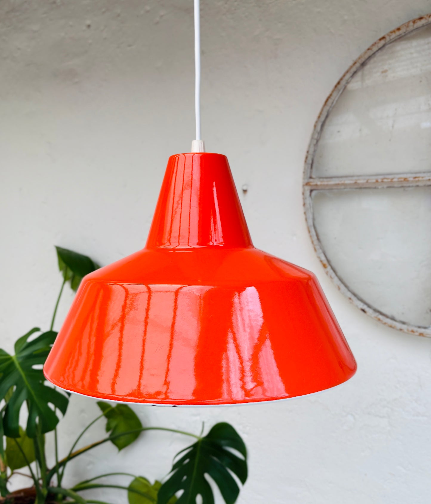 Original Louis Poulsen værkstedspendel – orange