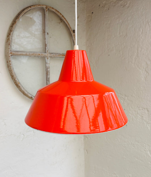 Original Louis Poulsen værkstedspendel – orange